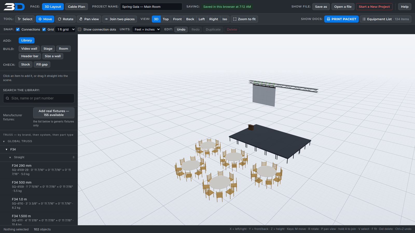 3D Event Builder